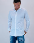 Camicia tessuto tecnico bianco