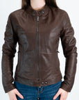 Giubbino Pelle colore caffè