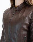 Giubbino Pelle colore caffè