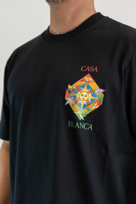 T-shirt Casablanca nero