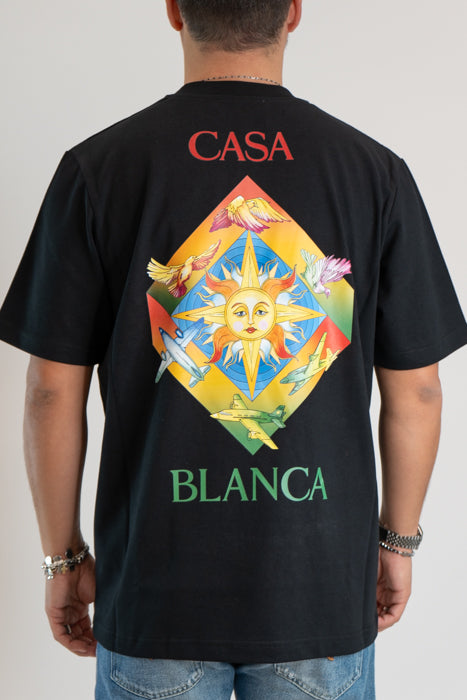 T-shirt Casablanca nero