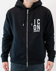 Felpa Dsquared2 Icon girocollo cappuccio e zip