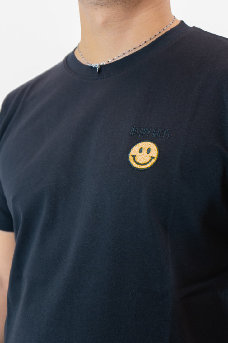 T-shirt Superculture smile nero