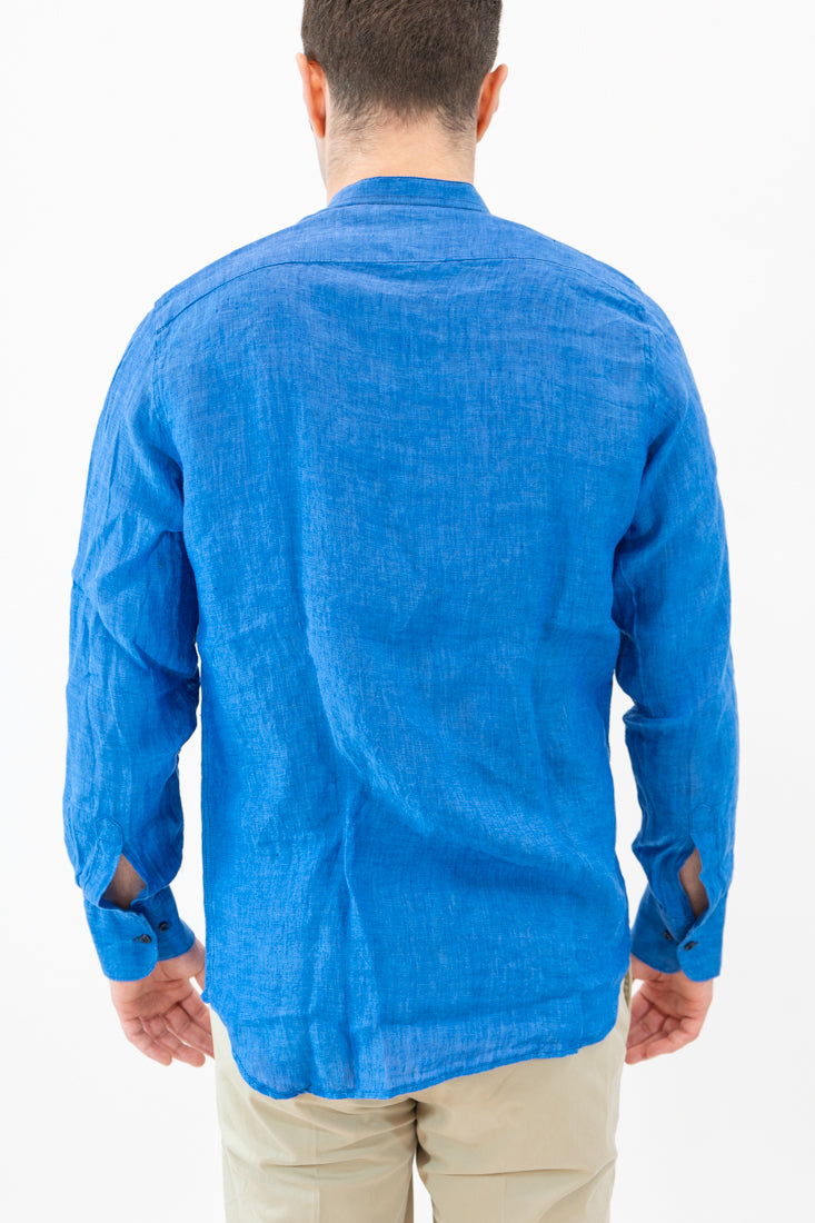 Camicia Sl56 lino blu