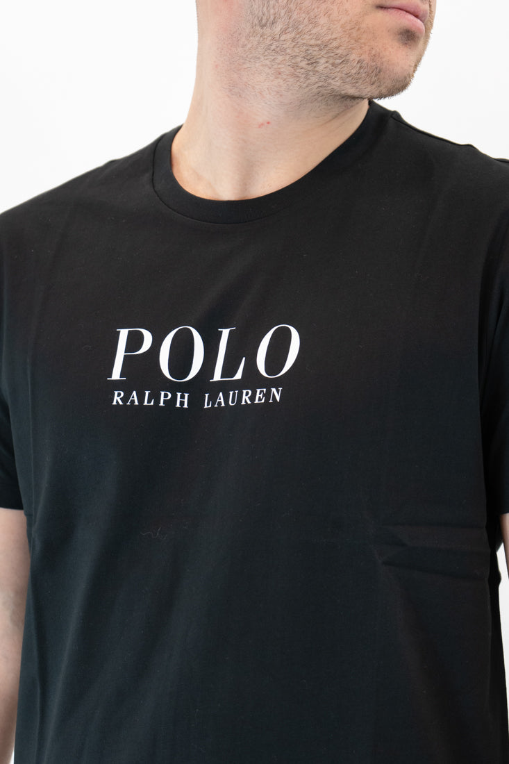 T-shirt Polo Ralph Lauren logo nero