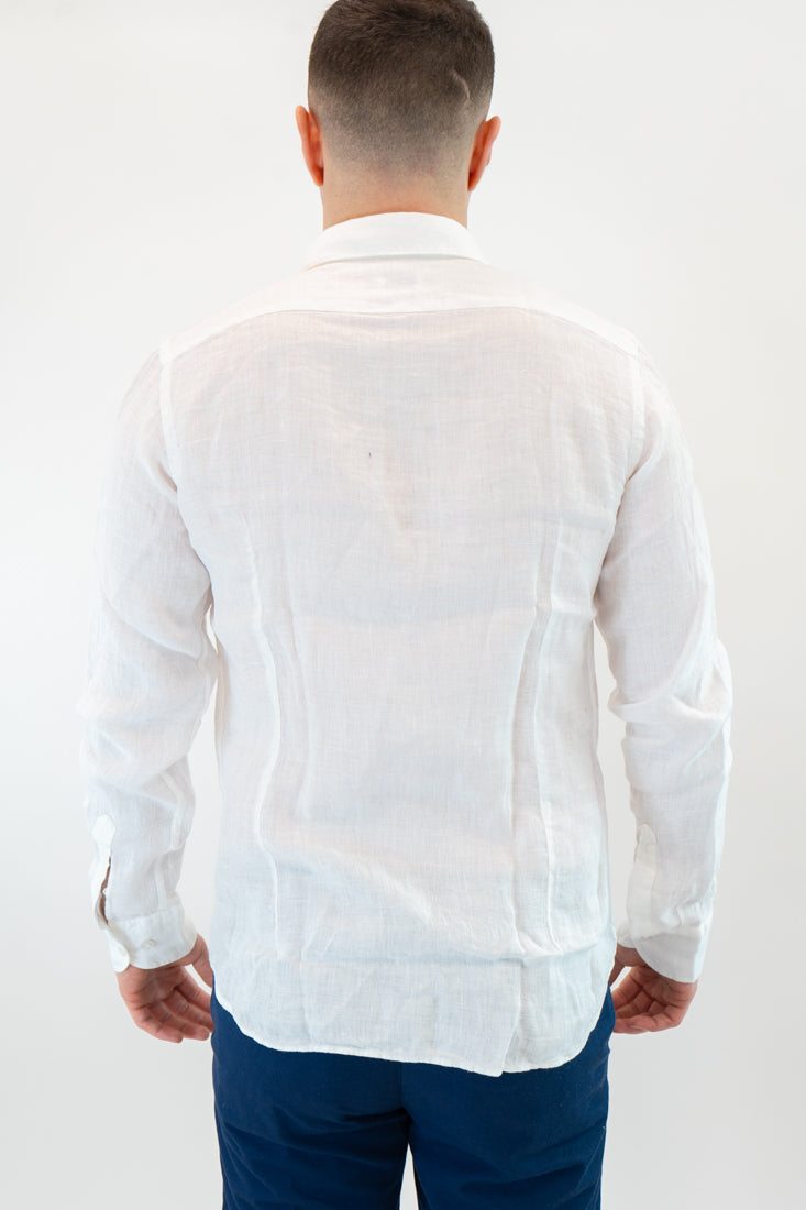 Camicia Vintage Lino bianco