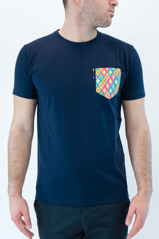 T-shirt D-park taschino blu