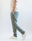 Pantaloni OverD lino verde militare