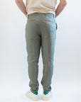 Pantaloni OverD lino verde militare