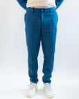 Pantaloni OverD lino Blu