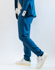 Pantaloni OverD lino Blu