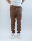 Pantaloni OverD lino cacao