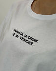 T-shirt Superculture Voglia di drink e di venerdì 2 colori