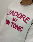 Felpa Superculture J'adore my gin tonic 2 colori