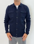 Cardigan Griffai con colletto e taschini 2 colori