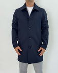 Trench OverD Blu foderato