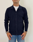 Cardigan Seinse Blu o Nero con colletto
