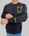 Felpa Superculture Clothing Pack Man Nero