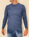 Pullover Seinse colore denim
