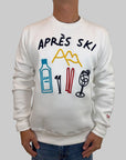 Felpa Superculture Clothing Après Ski blu o bianco