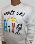 Felpa Superculture Clothing Après Ski blu o bianco