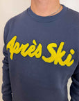 Felpa Superculture Clothing Après Ski Colore Blu