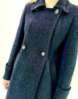 Cappotto Griffai Spigato nero lurex