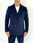 Giacca OverD velluto Blu