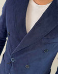 Giacca OverD velluto Blu