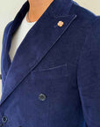 Giacca OverD velluto Blu