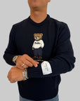 Pullover Superculture Orso Blu