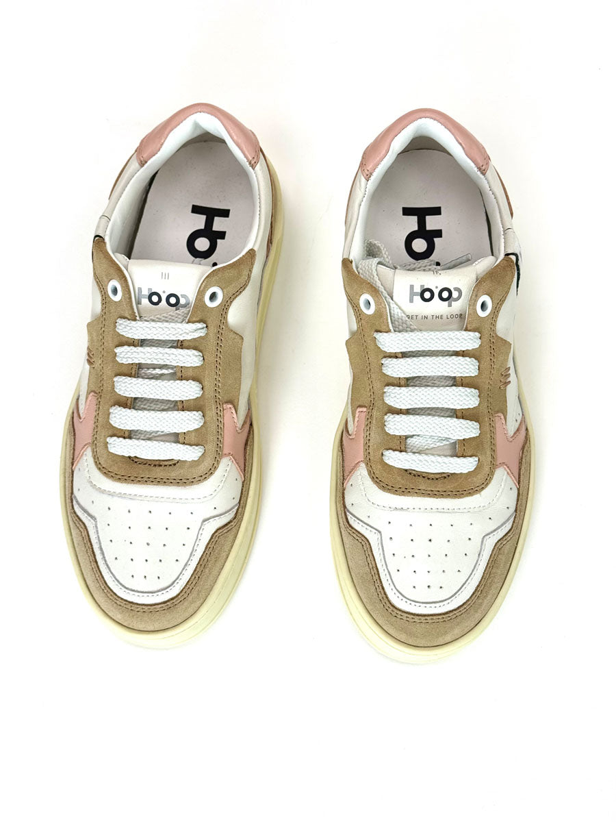 Sneaker Ho'op Caramello e Rosa