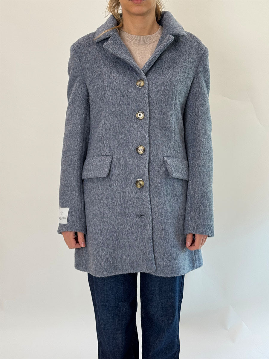 Cappotto Rebeka Rosseffetto lana bouclè 2 colori