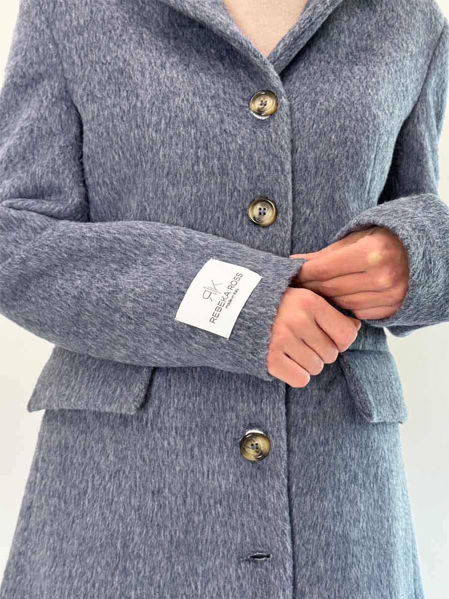 Cappotto Rebeka Rosseffetto lana bouclè 2 colori