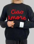 Pullover Superculture Clothing Ciao Amore Bianco o Nero
