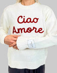 Pullover Superculture Clothing Ciao Amore Bianco o Nero