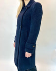 Cappotto Griffai Spigato nero lurex