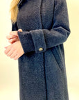 Cappotto Griffai Spigato nero lurex