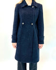 Cappotto Griffai Spigato nero lurex