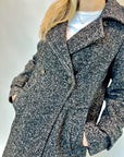 Cappotto Griffai Spigato cammello e nero