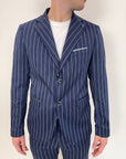 Abito OverD gessato blu
