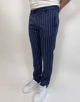 Abito OverD gessato blu