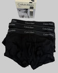 3 Boxer Calvin Klein Nero elastico Nero