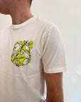 T-shirt Gianni lupo taschino giallo