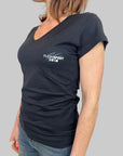 T-shirt donna Plein Sport Swim nero con logo bianco