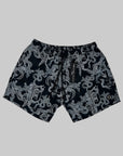 Boxer Mare Philipp Plein Nero con stampa bianco