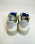 Sneakers Autry White pelle grana naturale con inserti in suede