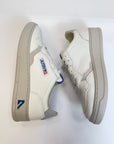 Sneakers Autry White pelle grana naturale con inserti in suede