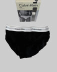 3 Slip Calvin Klein Nero elastico Bianco