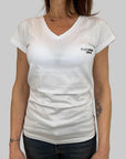 T-shirt donna Plein Sport Swim bianco con logo nero